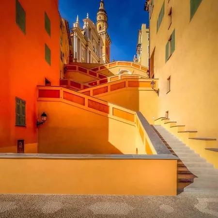 Apartment F1 Gp Monaco # - 4 Persons - Hypercenter - Private Parking - Clim - Full Renovated - Fast Wifi Menton